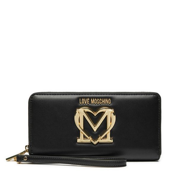 LOVE MOSCHINO Velika ženska denarnica LOVE MOSCHINO JC5712PP0LKC0000 Črna