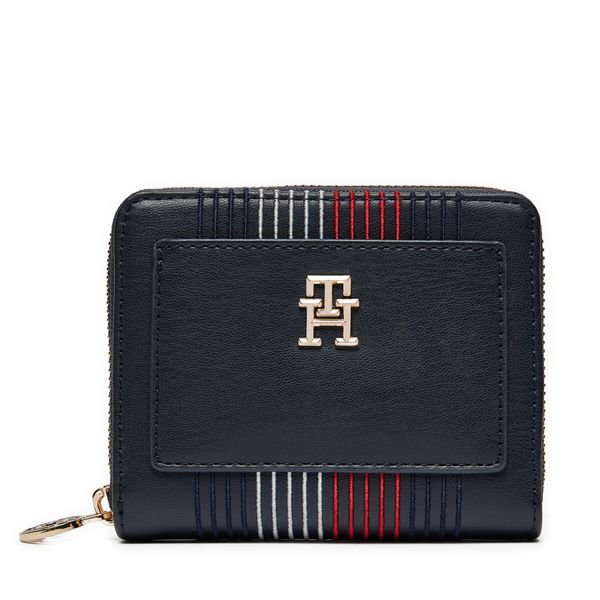 Tommy Hilfiger Velika ženska denarnica Tommy Hilfiger Distinct Med Za Corp AW0AW16737 Mornarsko modra