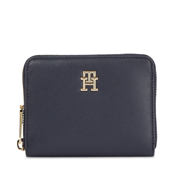 Tommy Hilfiger Velika ženska denarnica Tommy Hilfiger Poppy Plus Med Za AW0AW15259 Mornarsko modra