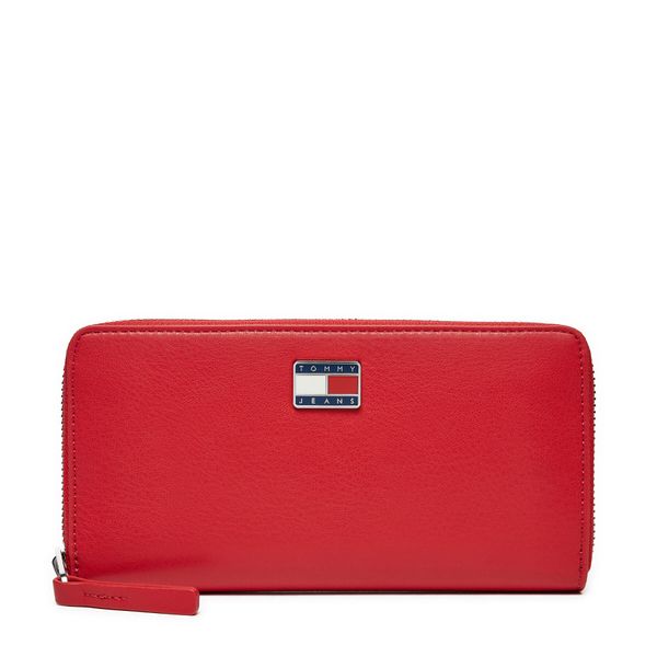 Tommy Jeans Velika ženska denarnica Tommy Jeans Tjw Pillow Large Za AW0AW16980 Rdeča