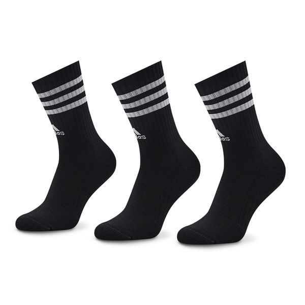 adidas Visoke nogavice Unisex adidas 3-Stripes Cushioned Crew Socks 3 Pairs IC1321 Črna