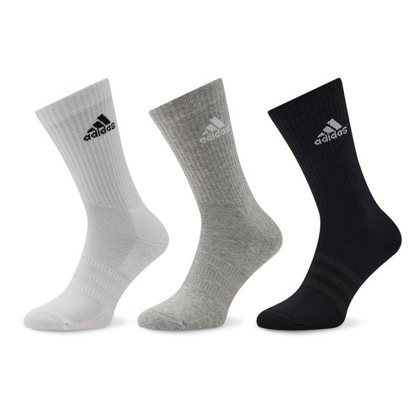 adidas Visoke nogavice Unisex adidas Cushioned Crew Socks 3 Pairs IC1311 Siva