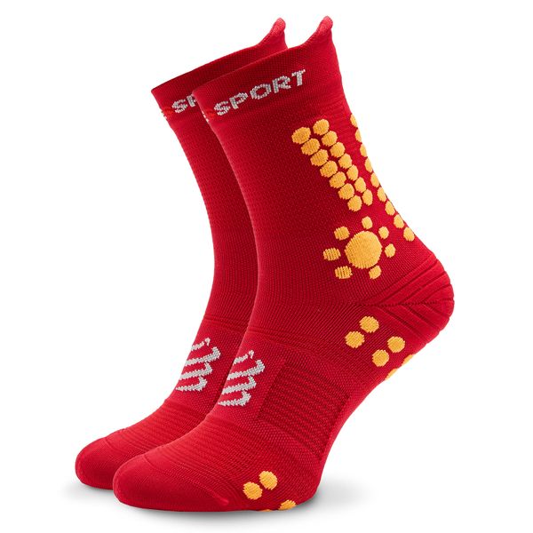 Compressport Visoke nogavice Unisex Compressport Pro Racing Socks v4.0 Trail XU00048B Persian Red/Blazing Orange 313