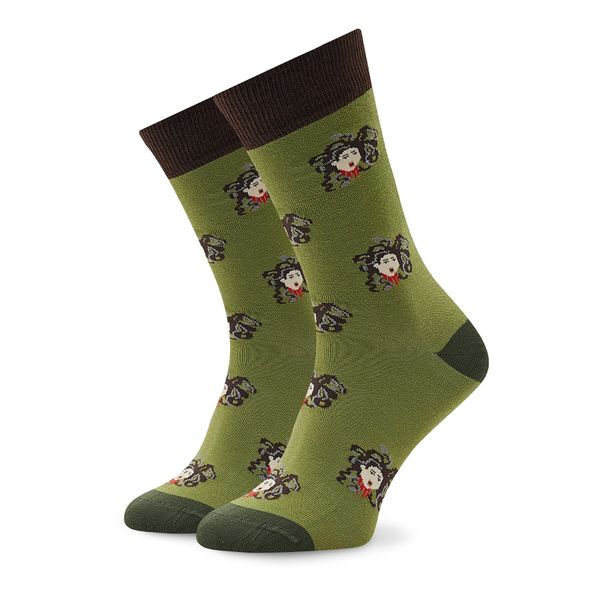 Curator Socks Visoke nogavice Unisex Curator Socks Medusa Zelena