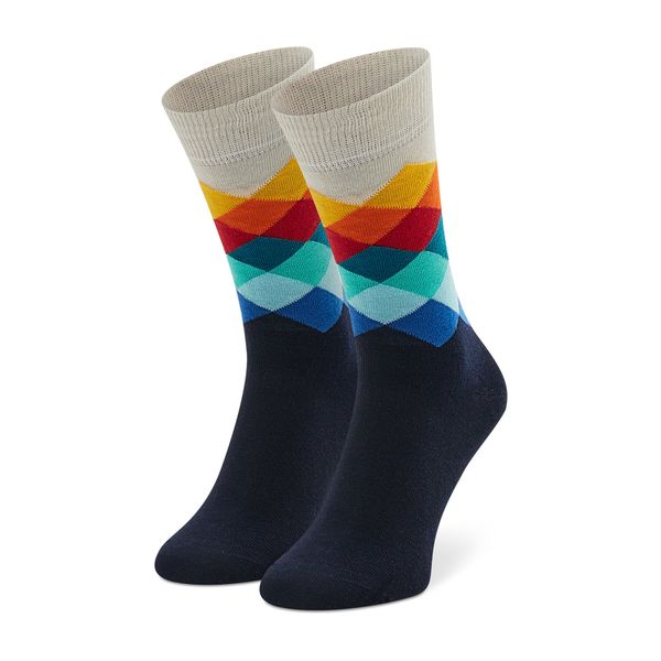 Happy Socks Visoke nogavice Unisex Happy Socks FAD01-6450 Mornarsko modra