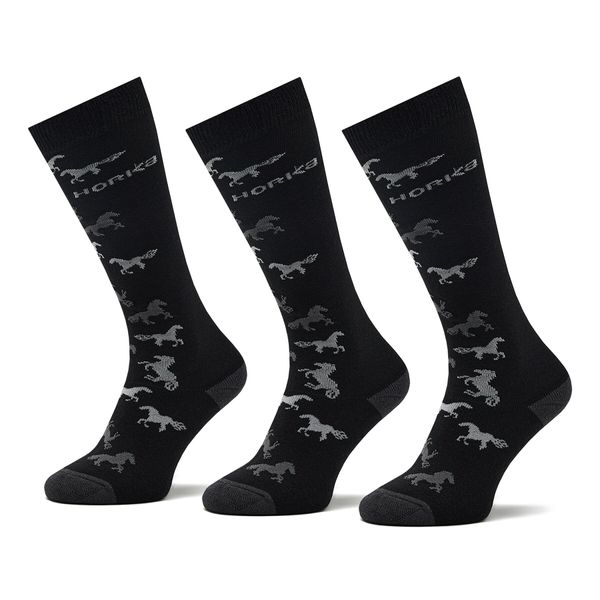 Horka Visoke nogavice Unisex Horka Riding Socks 145450-0000-0203 Črna