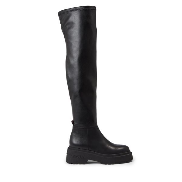 Tommy Jeans Visoki Škornji Tommy Jeans Tjw Over The Knee Boots EN0EN02254 Črna