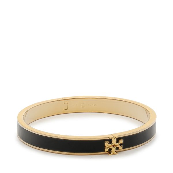 Tory Burch Zapestnica Tory Burch Kira Enamel 7mm Bracelet 90550 Črna