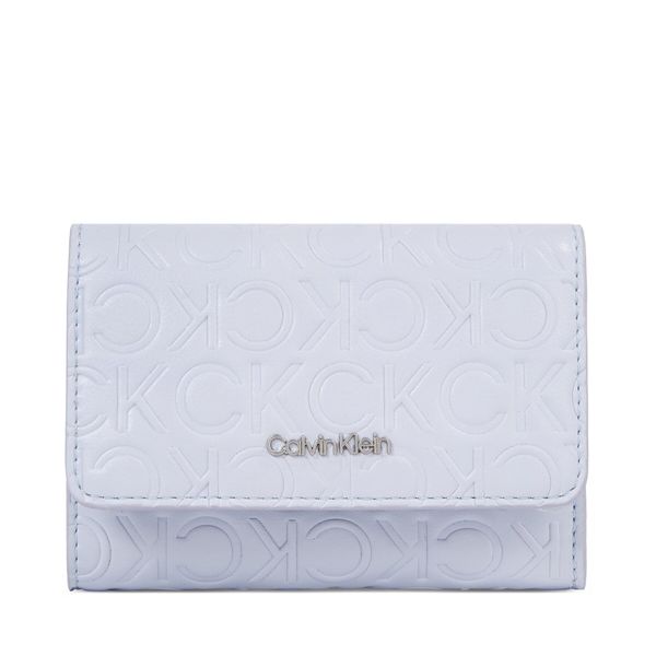 Calvin Klein Ženska denarnica Calvin Klein Ck Must Trifold Sm Emb K60K611325 Sheer Blue CFX