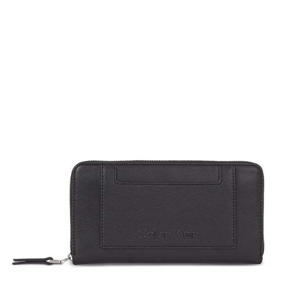 Calvin Klein Ženska denarnica Calvin Klein Ck Set Zip Around Large K60K611089 Ck Black BAX