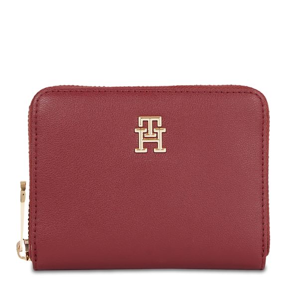 Tommy Hilfiger Ženska denarnica Tommy Hilfiger Poppy Plus Med Za AW0AW15259 Rdeča