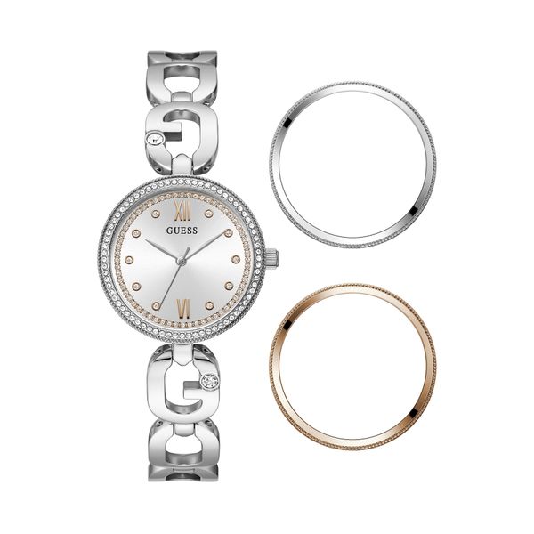 Guess Ženska ročna ura Guess Empower GW0693L1 Srebrna