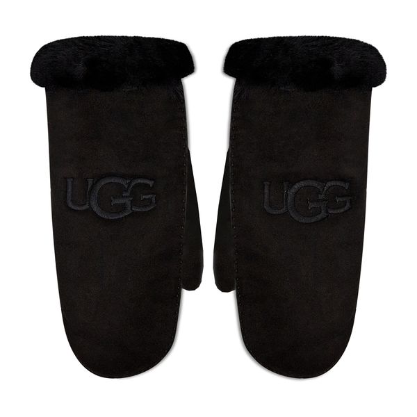 Ugg Ženske rokavice Ugg Sheepskin Embroider Mitten 20932 Blk