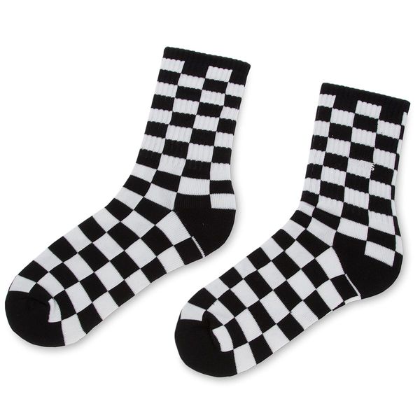 Vans Ženske visoke nogavice Vans Checkerboard Crew VN0A3H3NHU0 r.38,5/42 Črna