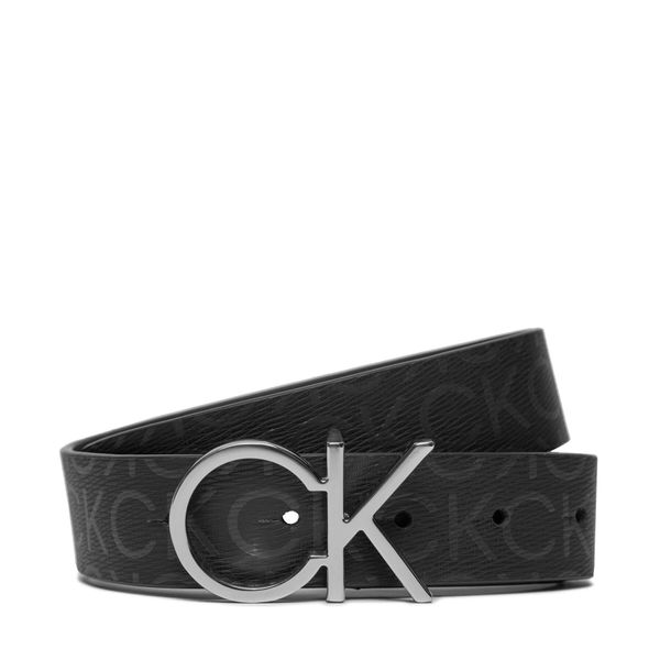 Calvin Klein Ženski pas Calvin Klein Ck Logo Belt 3.0 Epi Mono K60K611902 Black Epi Mono 0GJ