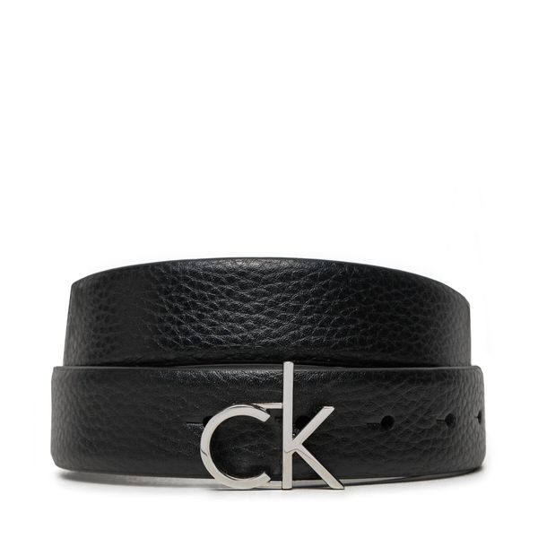 Calvin Klein Ženski pas Calvin Klein Ck Logo Buckle Belt 3.0_Pbl K60K613073 Črna