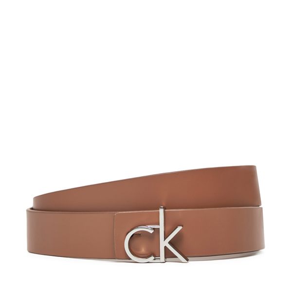 Calvin Klein Ženski pas Calvin Klein Ck Logo Reversible Belt 3.0 K60K613074 Rjava