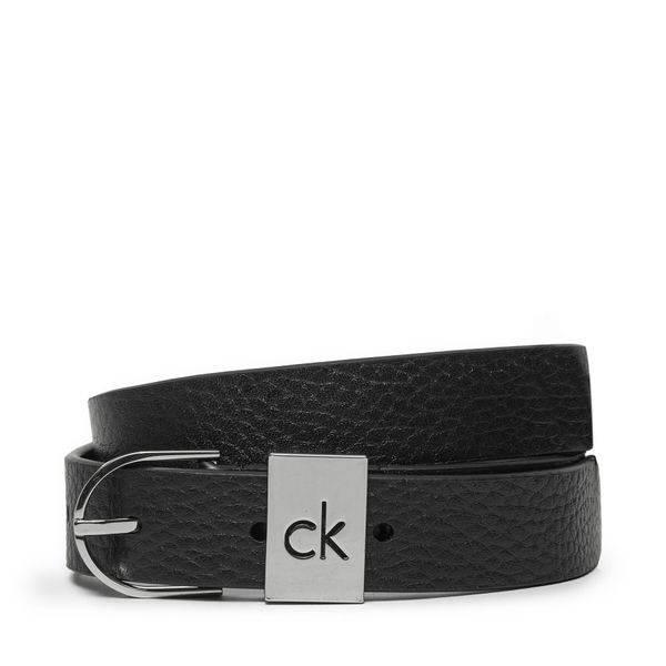 Calvin Klein Ženski pas Calvin Klein Ck Loop Thin Round Buckle 2.5 K60K612856 Črna