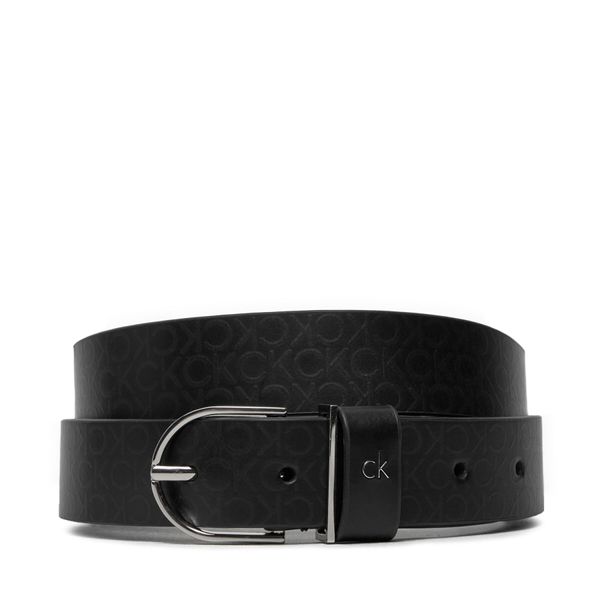 Calvin Klein Ženski pas Calvin Klein Ck Metal Loop Rnd Bckle 3.0_Mono K60K612860 Črna