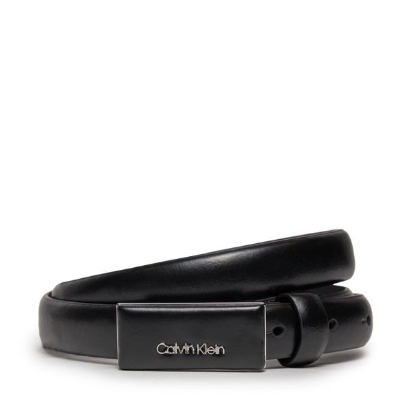 Calvin Klein Ženski pas Calvin Klein Ck Must Covered Buckle Belt 2.0 K60K611997 Črna