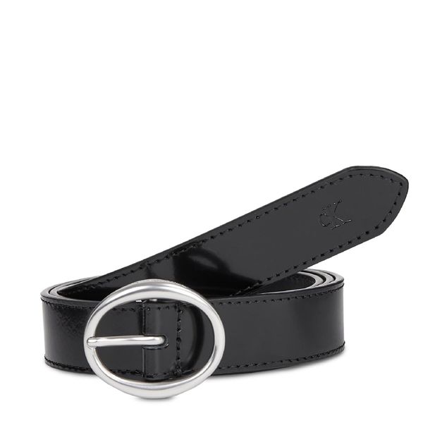 Calvin Klein Jeans Ženski pas Calvin Klein Jeans Classic Round Lthr Belt25Mm K60K611985 Črna