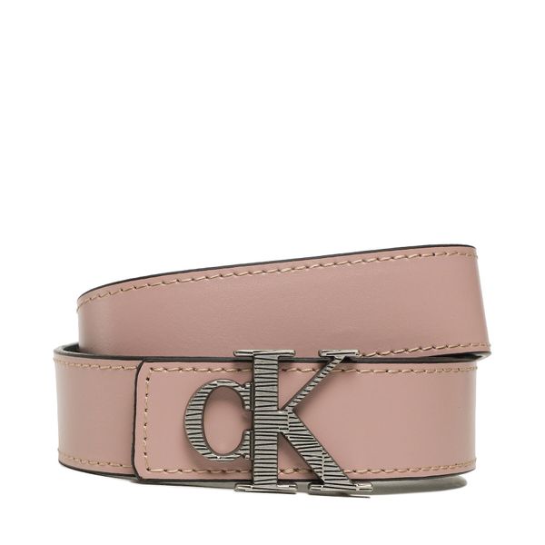 Calvin Klein Jeans Ženski pas Calvin Klein Jeans Mono Hardware Leather Belt 30mm K60K610364 Roza