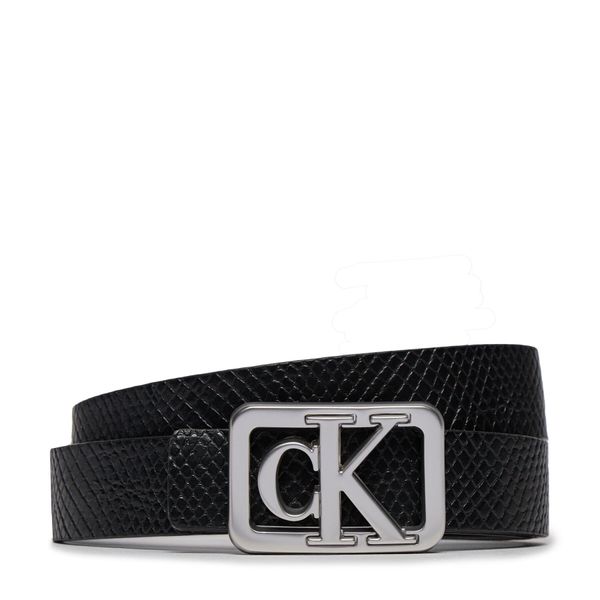 Calvin Klein Jeans Ženski pas Calvin Klein Jeans Mono Plaque Rev Lthr Belt 25Mm K60K611487 Črna