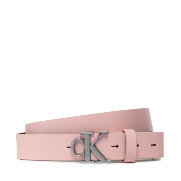 Calvin Klein Jeans Ženski pas Calvin Klein Jeans Round Mono Plaque Belt 30mm K60K609832 Roza