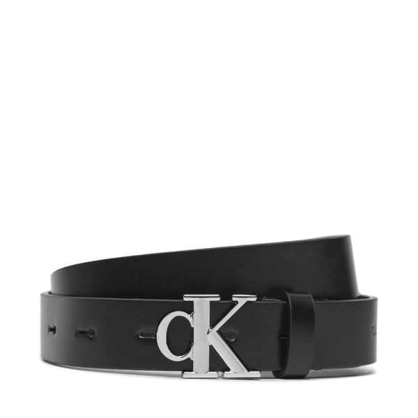 Calvin Klein Jeans Ženski pas Calvin Klein Jeans Round Mono Plaque Lthr Belt 25Mm K60K612271 Črna