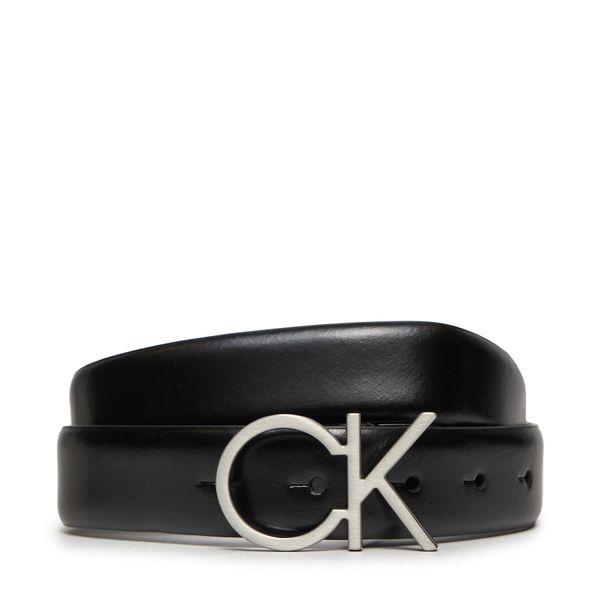 Calvin Klein Ženski pas Calvin Klein Re-Lock Ck Logo Belt 30Mm K60K610157 Črna