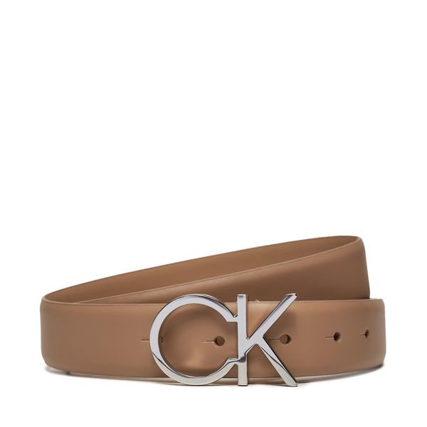 Calvin Klein Ženski pas Calvin Klein Re-Lock Ck Logo Belt 30Mm K60K610157 Rjava