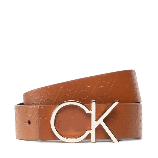 Calvin Klein Ženski pas Calvin Klein Re-Lock Ck Rev Belt 30mm K60K610156 Rjava