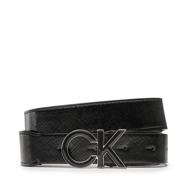 Calvin Klein Ženski pas Calvin Klein Re-Lock Saff Ck 3cm Belt Saff K60K609982 Črna