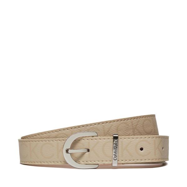 Calvin Klein Ženski pas Calvin Klein Round Buckle Belt 2.5 Epi Mono K60K611925 PEA