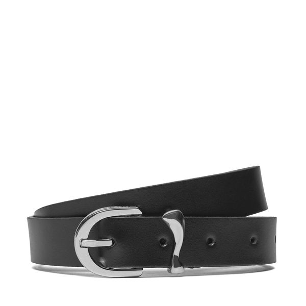 Calvin Klein Ženski pas Calvin Klein Round Organic Loop Belt 2.5 K60K611930 Črna