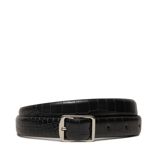 Calvin Klein Ženski pas Calvin Klein Slim Sqr Buckle Belt 2.0 K60K612632 Črna