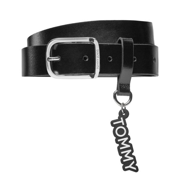 Tommy Jeans Ženski pas Tommy Jeans Tjw City Girl Belt AW0AW16103 Črna