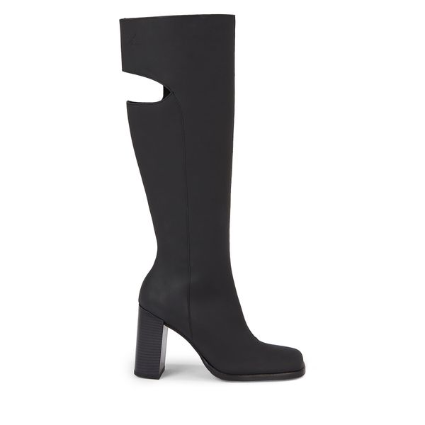 Calvin Klein Jeans Zimski škornji Calvin Klein Jeans Long Heel Zip Boot Cut Out Edgy YW0YW01253 Črna