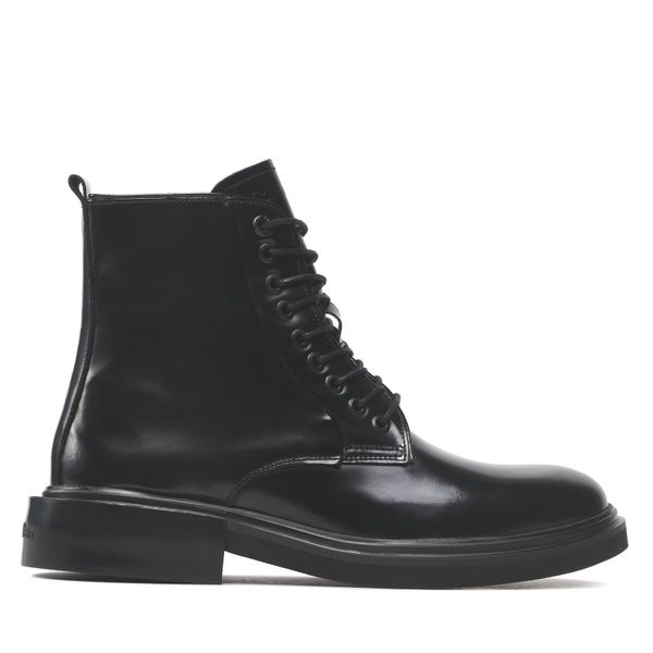 Calvin Klein Zimski škornji Calvin Klein Lace Up Boot Br Lth HM0HM00669 Črna