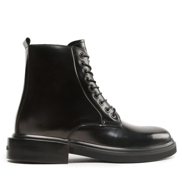 Calvin Klein Zimski škornji Calvin Klein Lace Up Boot HM0HM01028 Črna