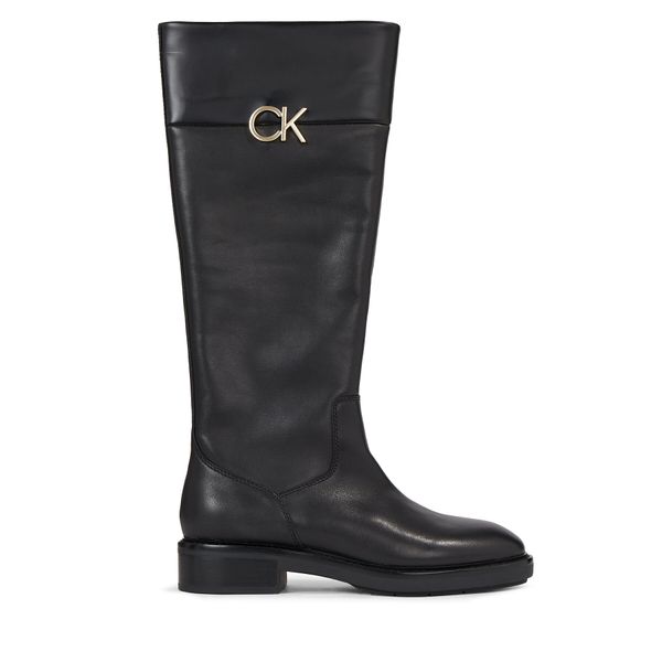 Calvin Klein Zimski škornji Calvin Klein Rubber Sole Knee Boot W/Hw HW0HW01689 Ck Black BEH