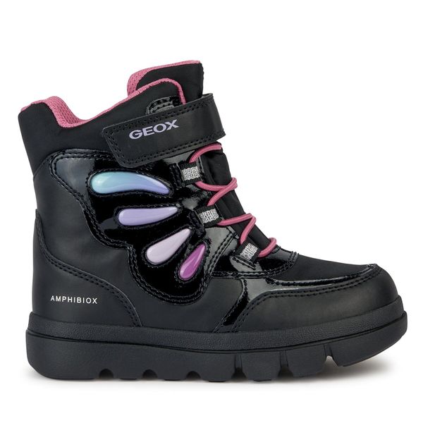 Geox Zimski škornji Geox J Willaboom Girl B A J36HWA 054FU C9240 D Black/Multicolor