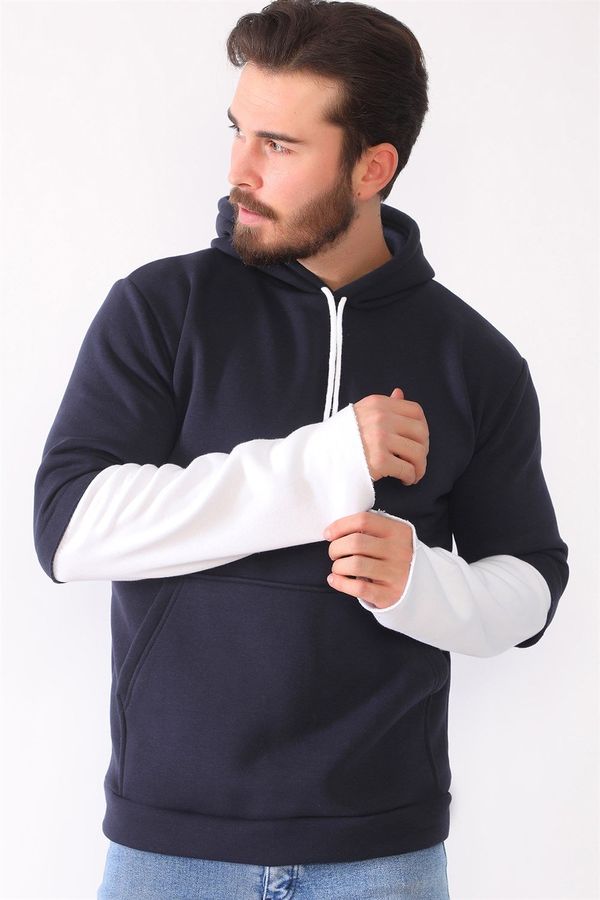 dewberry 1042 DEWBERRY MEN'S SWEATSHIRT-NAVY BLUE