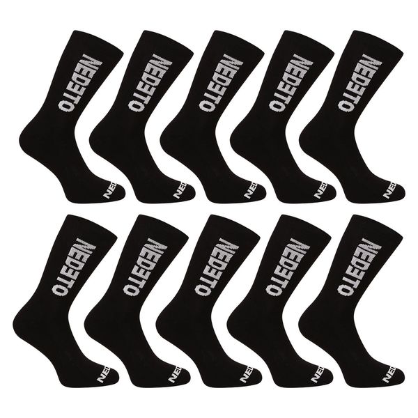 Nedeto 10PACK Socks Nedeto High Black