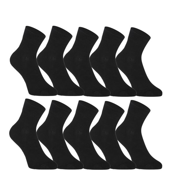 STYX 10PACK Styx ankle bamboo black socks