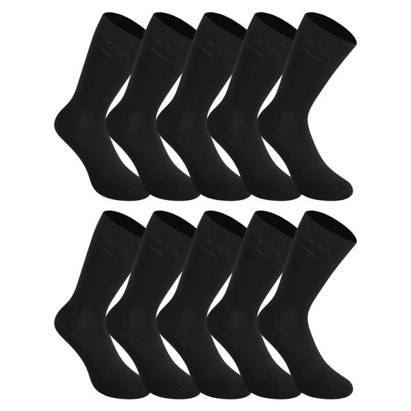 STYX 10PACK Styx high bamboo black socks