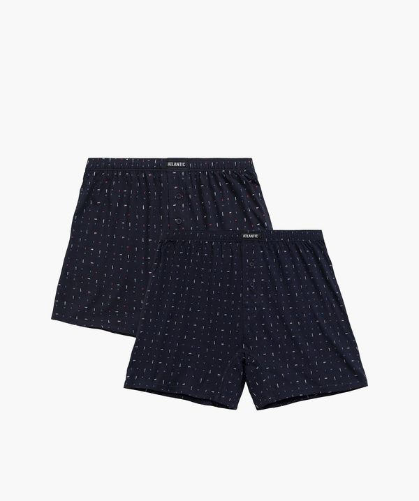 Atlantic 2-PACK Men's loose boxers Atlantic - dark blue