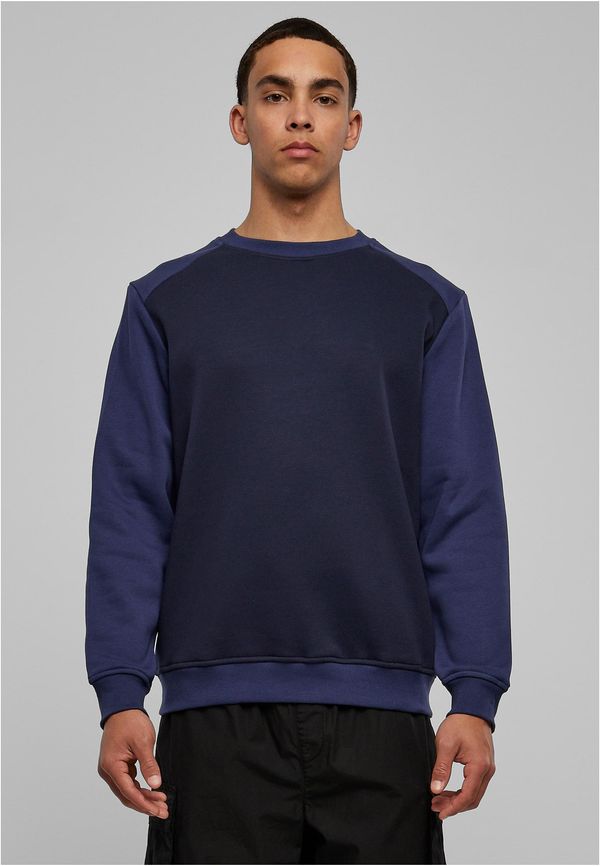 Urban Classics 2-Tone Fake Raglan Crew Midnight/Dark Blue