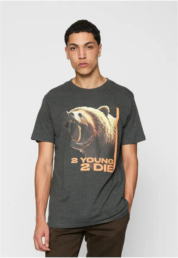 Mister Tee 2 Young 2 Die Tee Charcoal