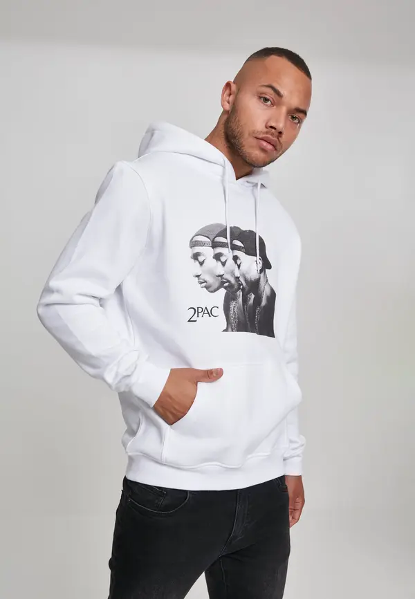 Merchcode 2Pac Faces Hoody white